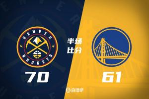 戈登挥斩方天画戟三分7中7爆砍25分 掘金半场领先勇士9分