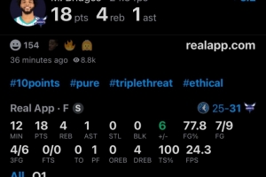 单节18分！迈尔斯-布里斯奇首节9中7砍下18分4板！