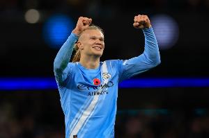 哈兰德26岁之前欧冠打进54球，同年龄欧冠进球仅少于梅西